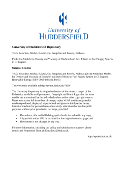 Prediction models for density and viscosity of biodiesel and their