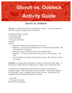 Glurch vs. Oobleck Activity Guide