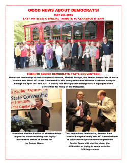 good news about democrats! - North Carolina Democratic Party