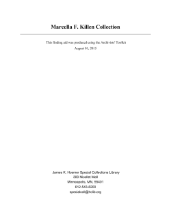Marcella F. Killen Collection