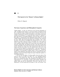 Human Rights in Latin American and Iberian Cultures Hispanic