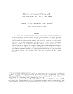 Margin-Based Asset Pricing and Deviations from the Law of One Price