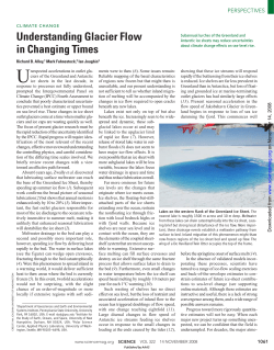 Understanding Glacier Flow in Changing Times