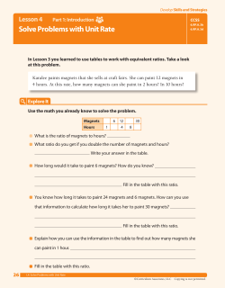 Solve Problems with Unit Rate Lesson 4