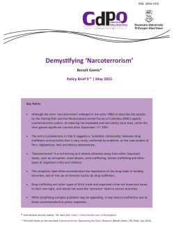 Demystifying `Narcoterrorism`