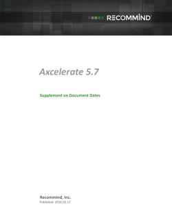 Axcelerate 5.7