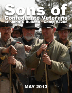 May 2013 - Lt. John T. Bullock