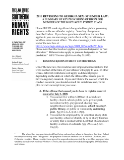 2010 revisions to georgia sex offender law