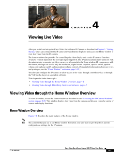 4 Viewing Live Video