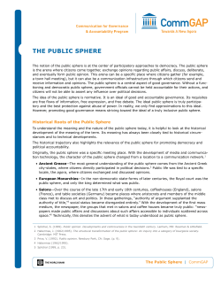 The Public SPhere - World Bank Group