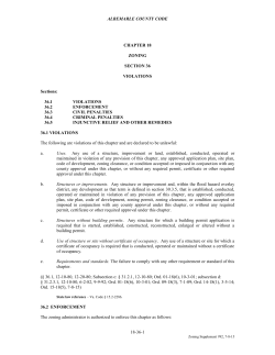 Section 36-Violations - Albemarle County, Virginia