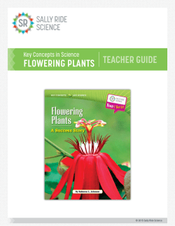 FLOWERING PLANTS TEACHER GUIDE