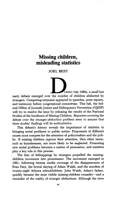 Missing children, misleading statistics