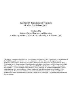 educational packet - Catholic Climate Covenant