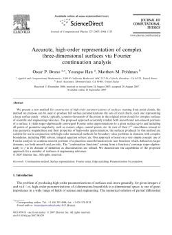 Accurate, high-order representation of complex three