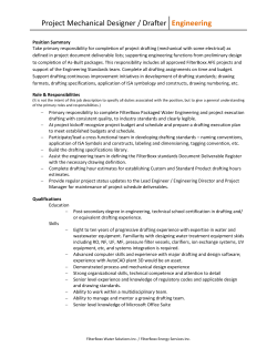 Project Mechanical Designer / Drafter