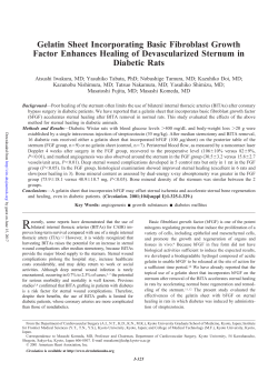 Gelatin Sheet Incorporating Basic Fibroblast Growth