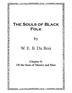 The Souls of Black Folk by W. E. B. Du Bois