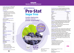 Pro-Stat Sugar Free Protein Liquid Nutrition Grape
