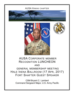 Flyer - Association of the United States Army