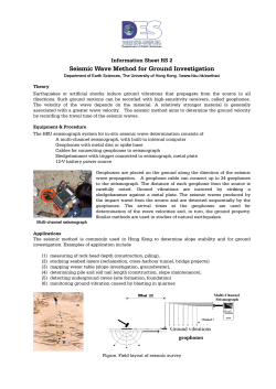 Seismic Wave Method for Ground Investigation