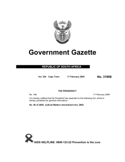 Judicial Matters Amendment Act 66 of 2008