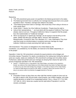 The 10th amendment gives power not specified to the federal gove