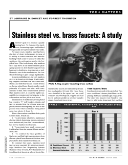 Stainless vs. Brass