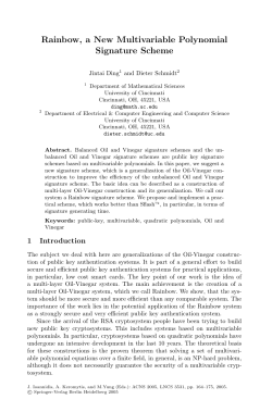 Rainbow, a New Multivariable Polynomial