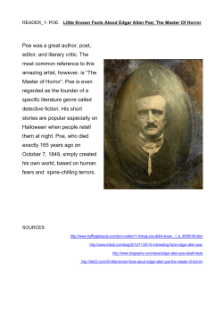 ORAL-ABC_Little Known Facts About Edgar Allan Poe