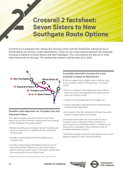Crossrail 2 factsheet: Seven Sisters to New