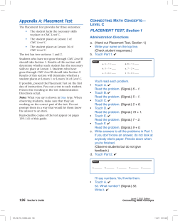 CMCCE Level C Placement Test