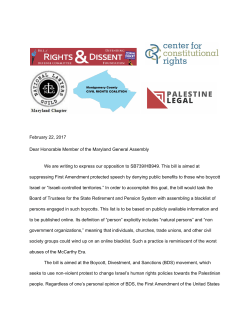 memorandum - Center for Constitutional Rights