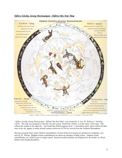 Ojibwe Sky Star Map - Native Skywatchers