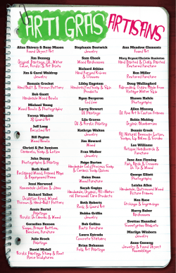 Artist Lineup - Russell Crossroads