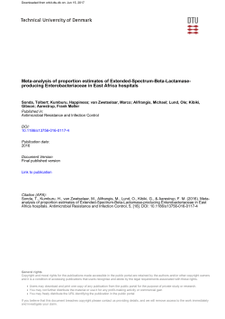 Meta-analysis of proportion estimates of Extended