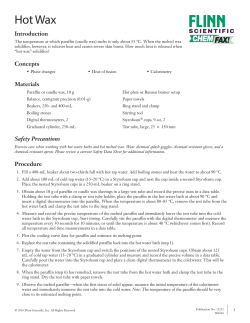 Hot Wax - Flinn Scientific