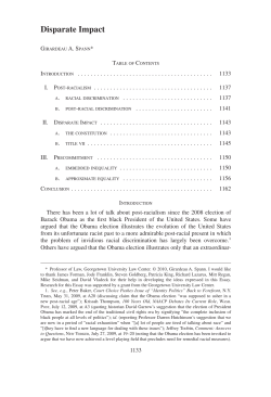 Disparate Impact - The Georgetown Law Journal