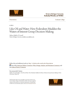 Like Oil and Water: How Federalism Muddies the Waters of Interest