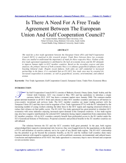Is There A Need For A Free Trade Agreement Between The