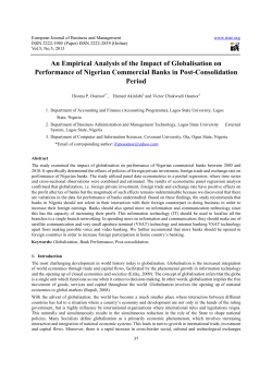 An Empirical Analysis of the Impact of Globalisation