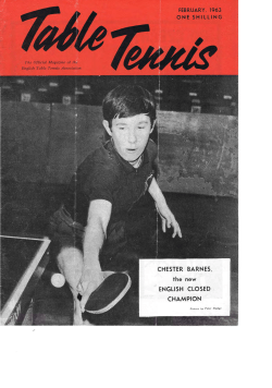 5. Feb 1963 - Table Tennis England