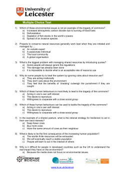 Multiple Choice Test