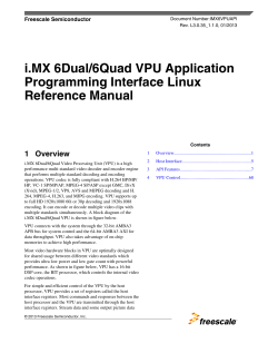 i.MX 6Dual/6Quad VPU Application Programming