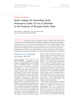 Aortic Surgery for Ascending Aortic Aneurysms Under 5.0 cm in