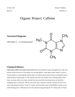 Organic Project: Caffeine