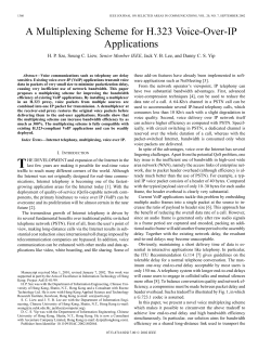 A multiplexing scheme for h.323 voice-over-ip