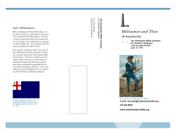 Militiamen and Their Armaments - trifold