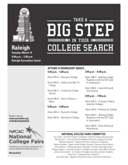 Raleigh - NACAC Fairs