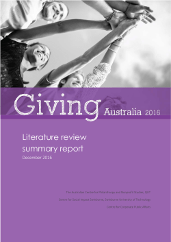 Literature review summary report